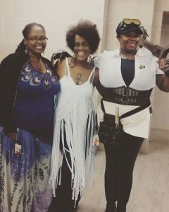 With MECCACon founder Maia "Crown" Williams (center).